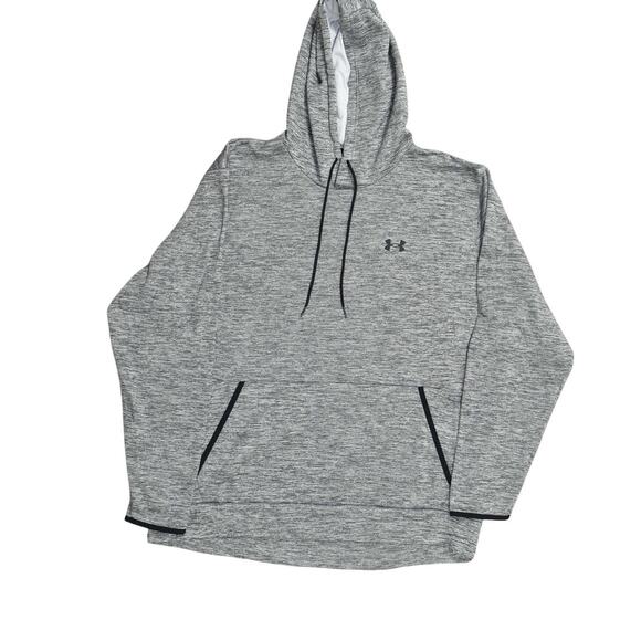 Under Armour 2XL Gray Polyester Pullover Hoodie Men's Loose Coldgear Hood - Picture 1 of 9